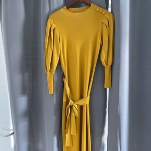 Yellow Eva Mendez NY&C dress